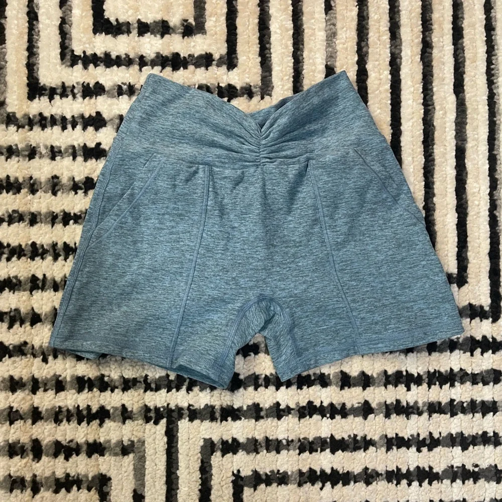 Bombshell Sportswear Blue Athletic Shorts - Picture 1 of 8